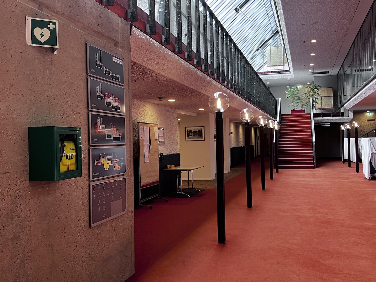 Brandschutztableaus im Foyer des Collegium Glashütten